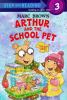Book cover for "Arthur and the school pet".