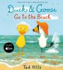 Book cover for "Duck & Goose go to the beach".