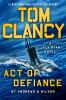 Book cover for "Tom Clancy act of defiance".