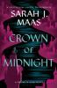 Book cover for "Crown of midnight".