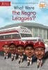 Book cover for "What were the Negro Leagues?".