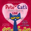 Book cover for "Pete the cat's groovy guide to love".