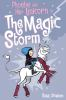 Book cover for "Phoebe and her Unicorn in The magic storm".