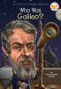 Book cover for "Who was Galileo?".