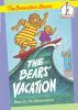 Book cover for "The bears' vacation".