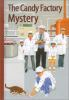 Book cover for "The candy factory mystery".