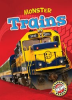 Book cover for "Monster Trains".