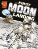 Book cover for "The First Moon Landing".