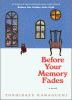 Book cover for "Before your memory fades".