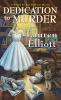 Book cover for "Dedication to murder".