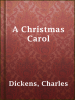 Book Cover for "A Christmas Carol"