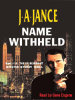 Book Cover for "Name Withheld"